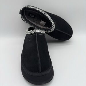 UGG Tazz Slip-On Platform Mule Slippers Women's Size 10 Black BG1122553